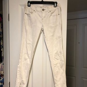 Free people cream colored jeans